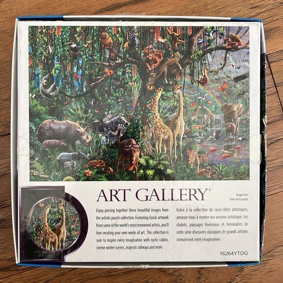 Art Gallery 1000 piece puzzle.  Jungle Tree.  Difficult puzzle. - Picture 3 of 3